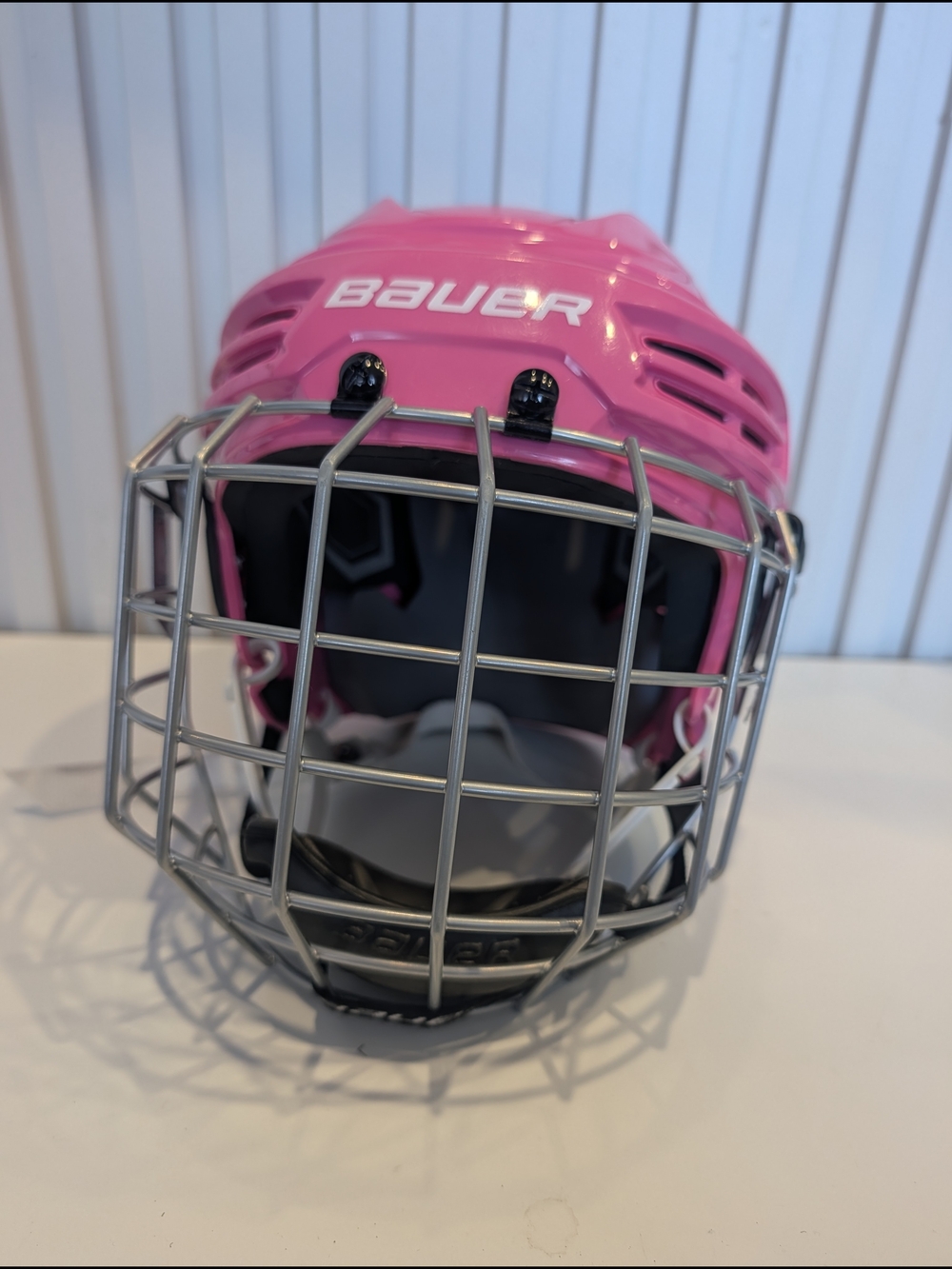 Small Junior Bauer IMS 5.0 Hockey Helmet Pink  🏒